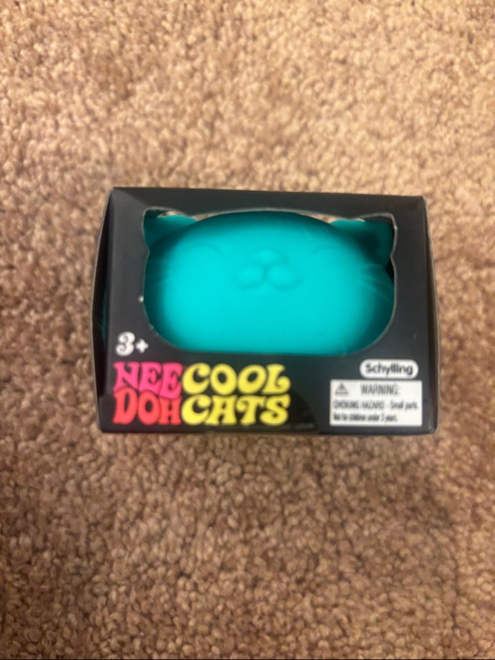 NeeDoh Cool Cats Teal Cat Stress Toy